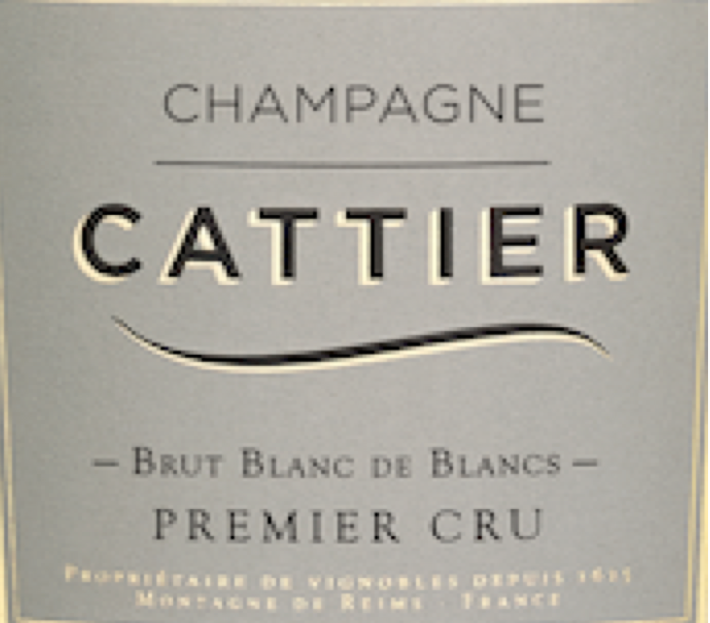 Champagne Cattier Blanc de Blancs 1er Cru :  Un champagne plaisir