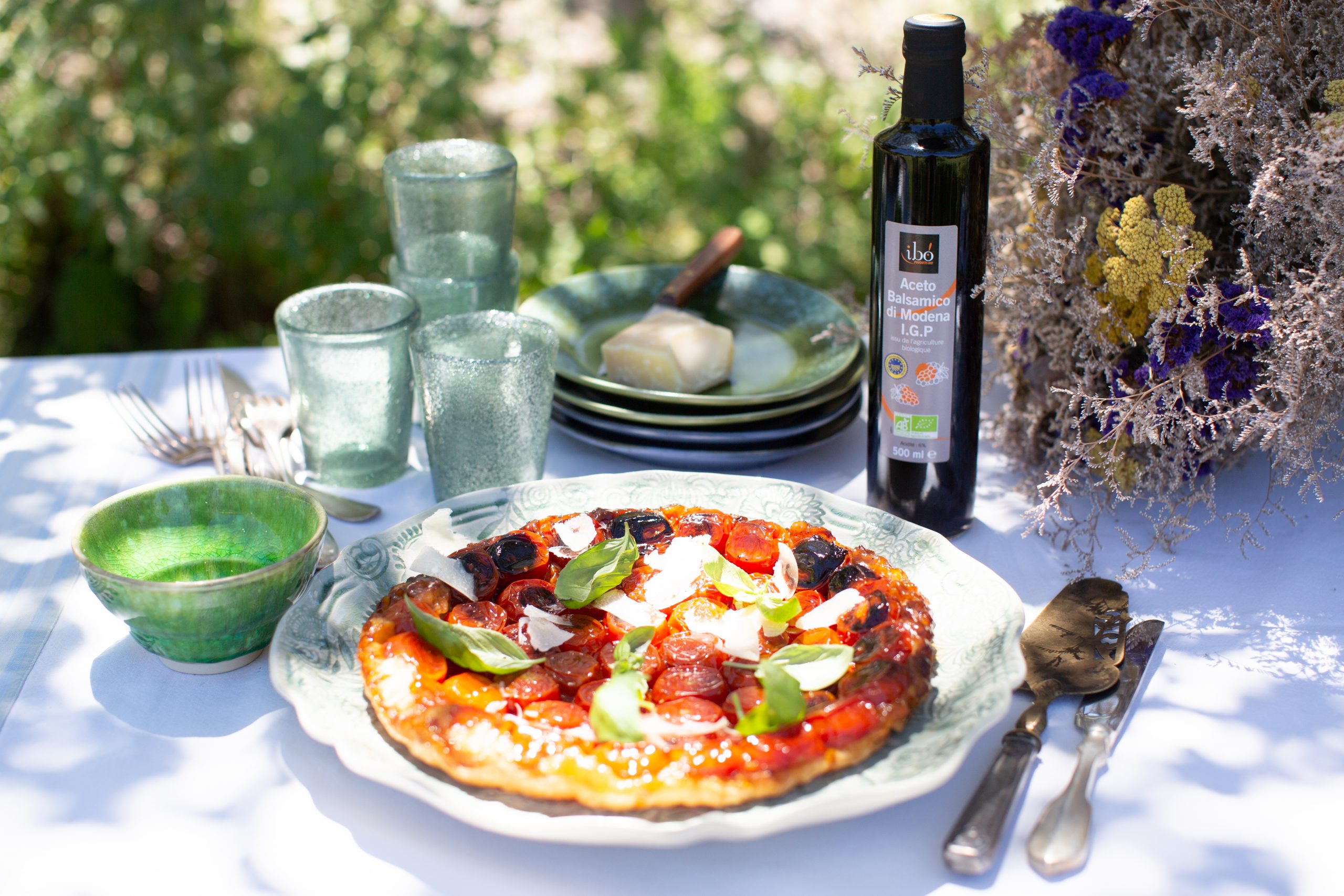 Tatin de tomate cerises au vinaigre balsamique