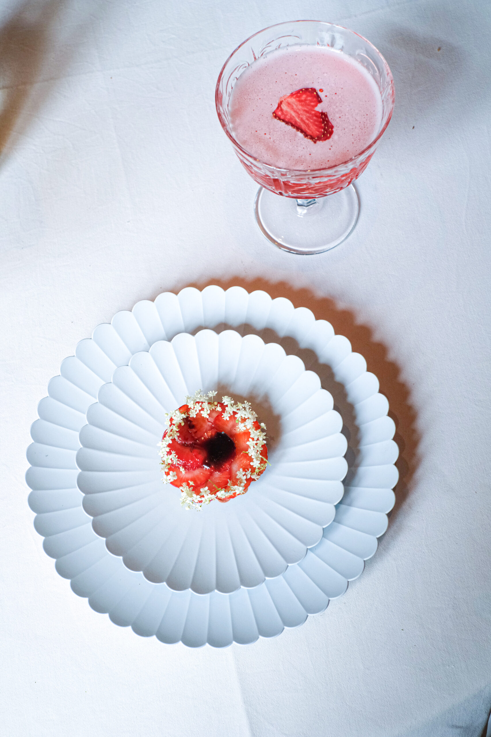Tarte aux fraises et sureau