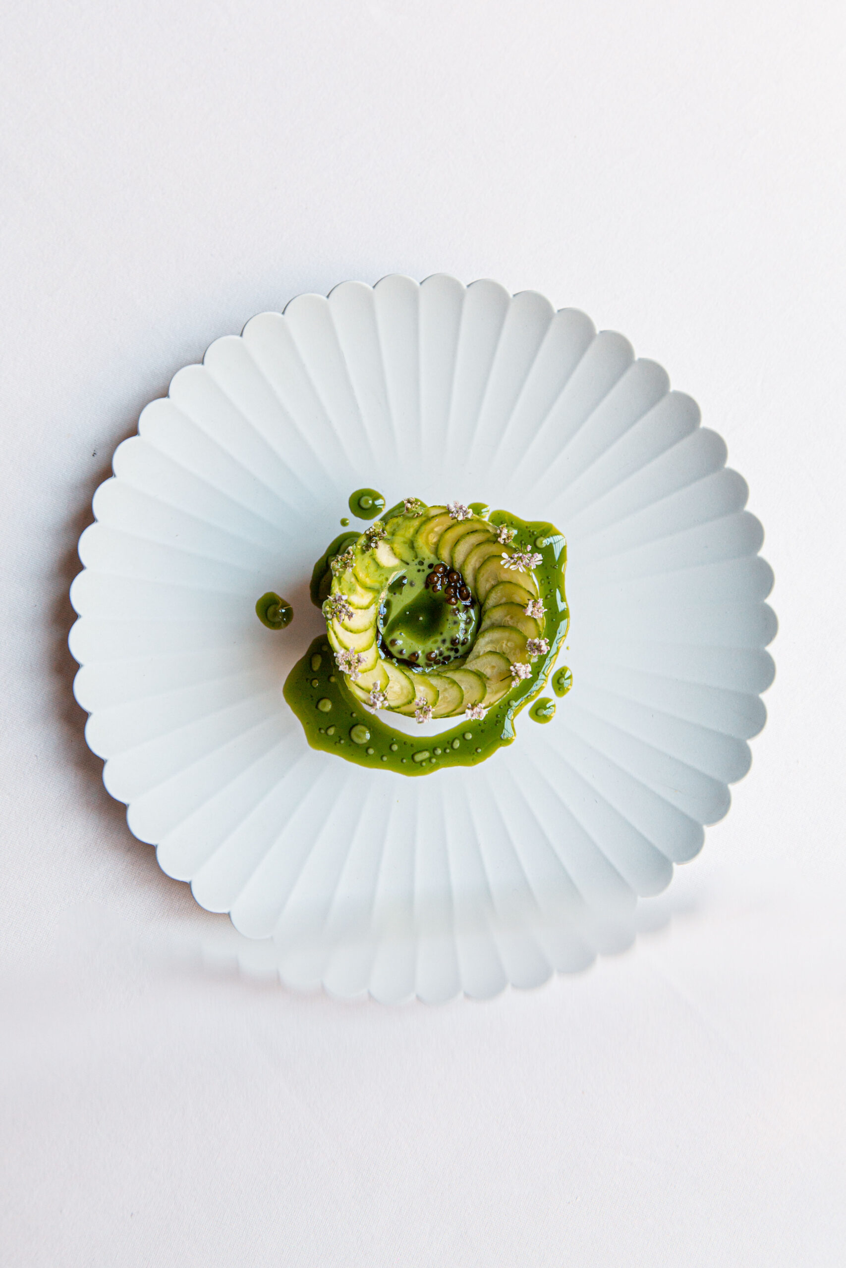 Courgette violon – Piment vert – Caviar