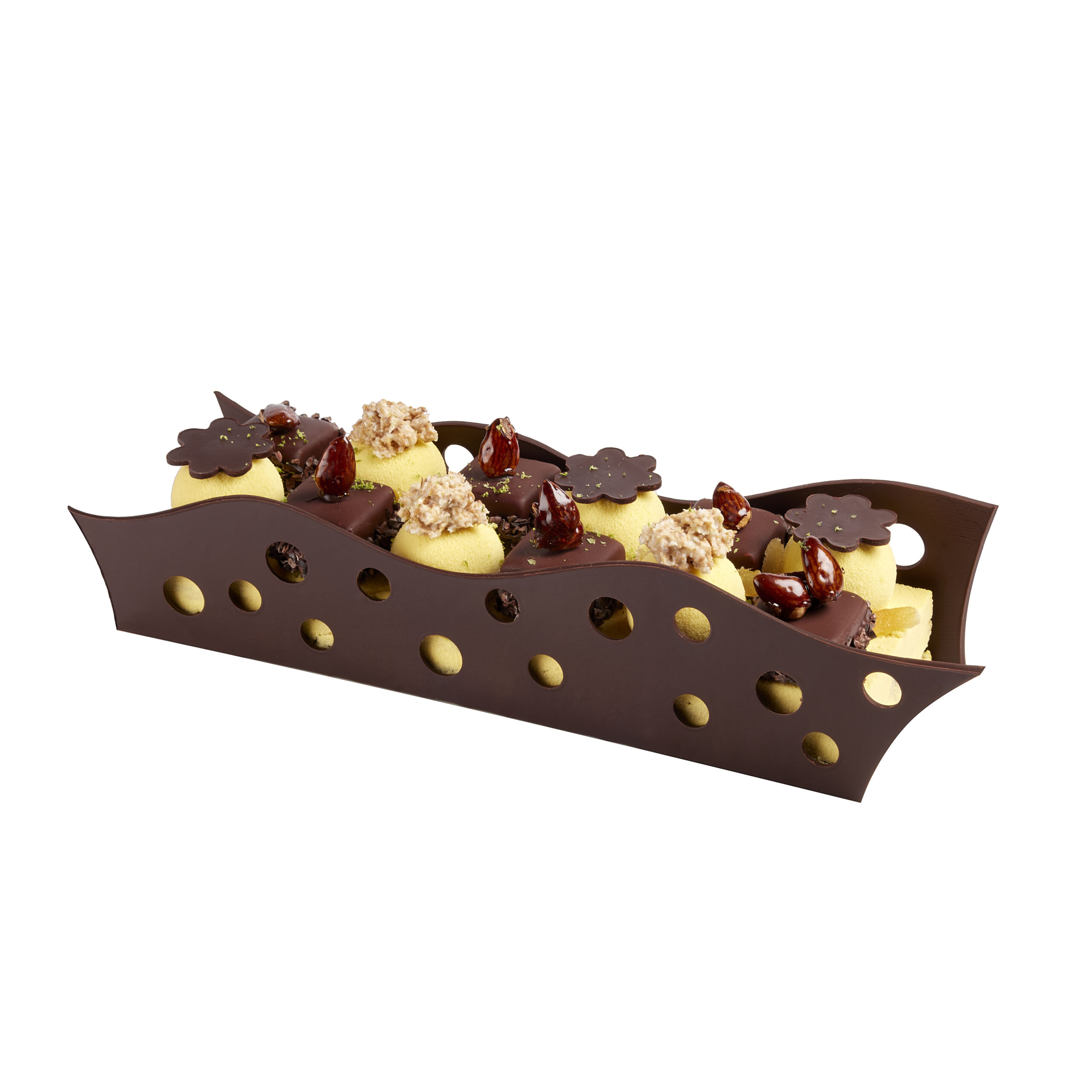 Guy Martin Bûche passion coco, chocolat lait noisette