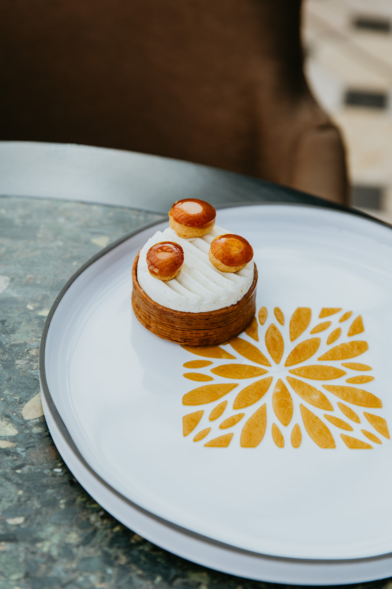 Saint-honoré pomme tatin et vanille