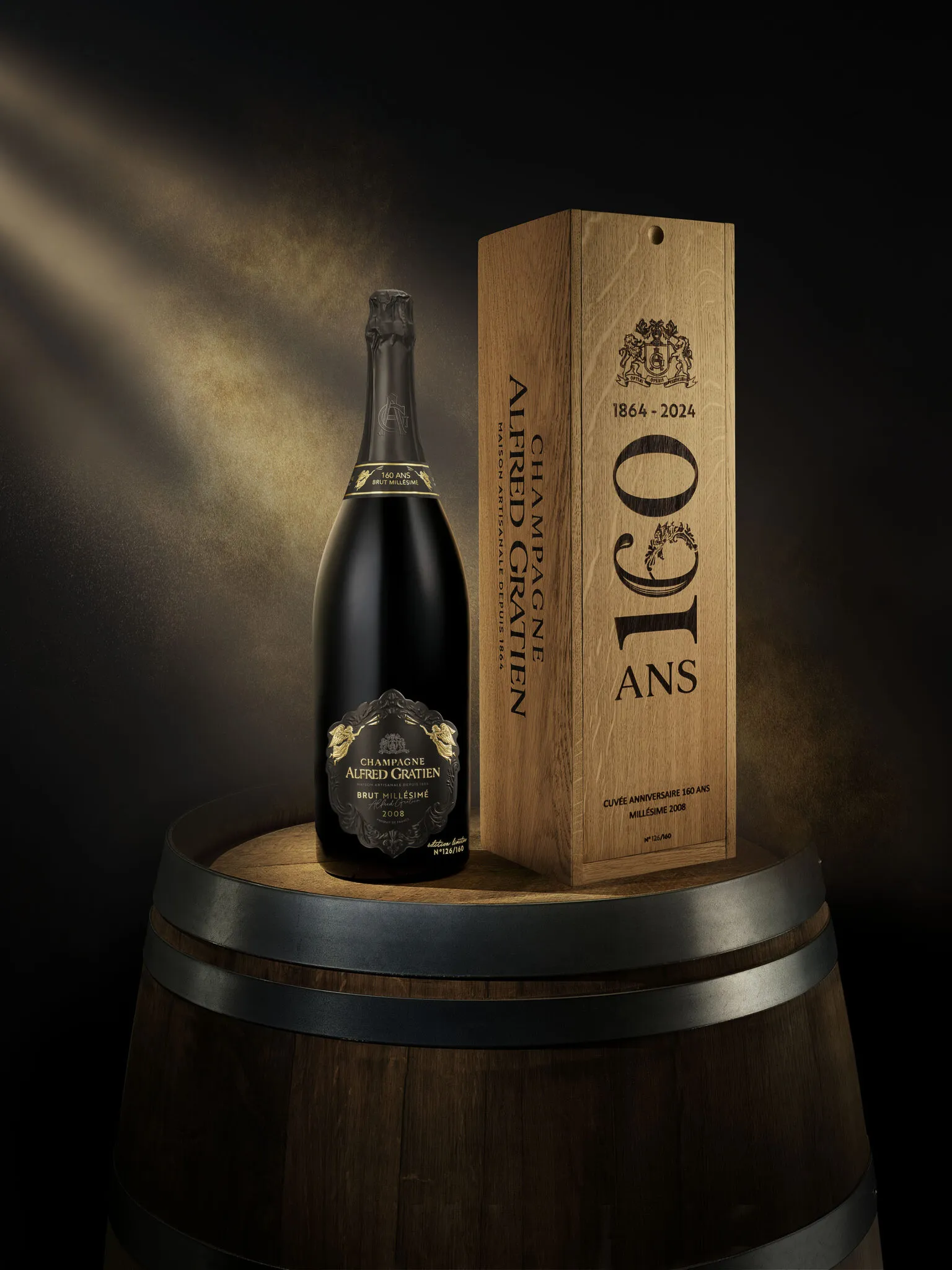 A l’occasion de ses 160 ans, Alfred Gratien dévoile le Brut Millésimé 2008 en édition  limitée