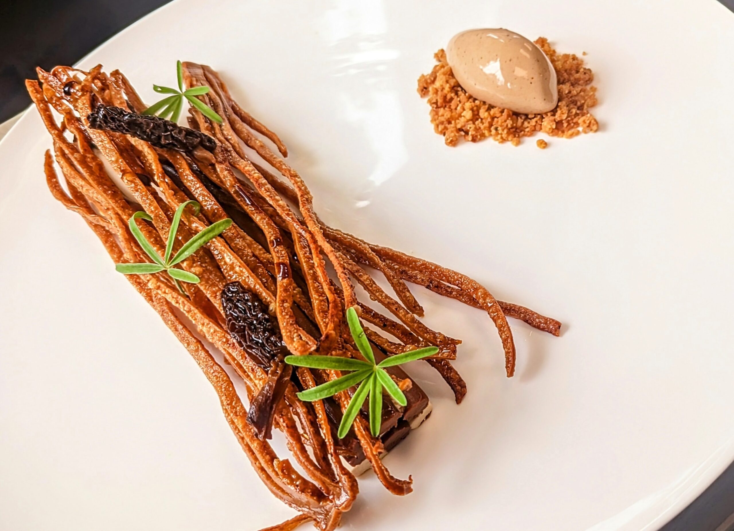 Millefeuille gianduja et morilles
