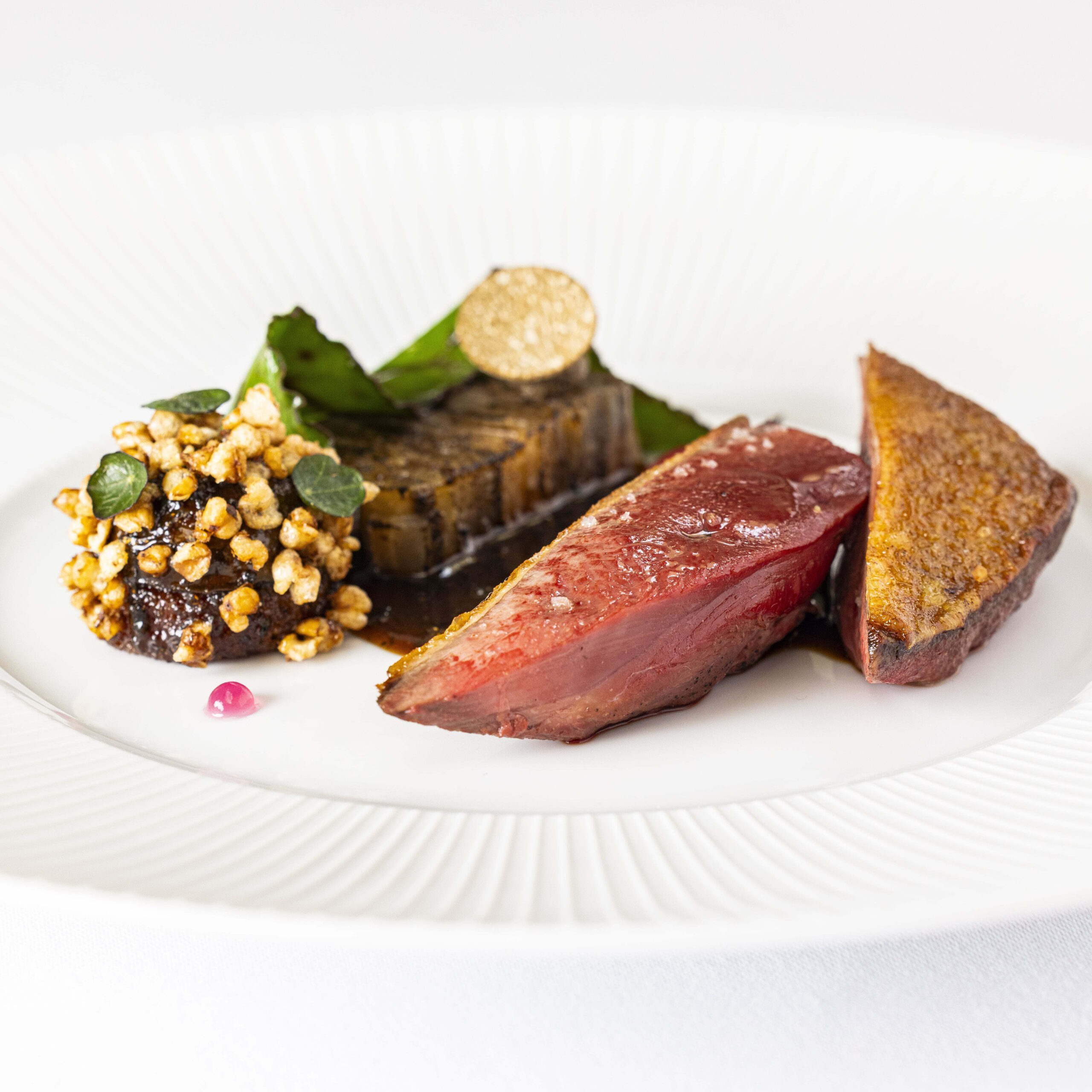 Pigeon à la betterave par le chef Maxime  Lesobre