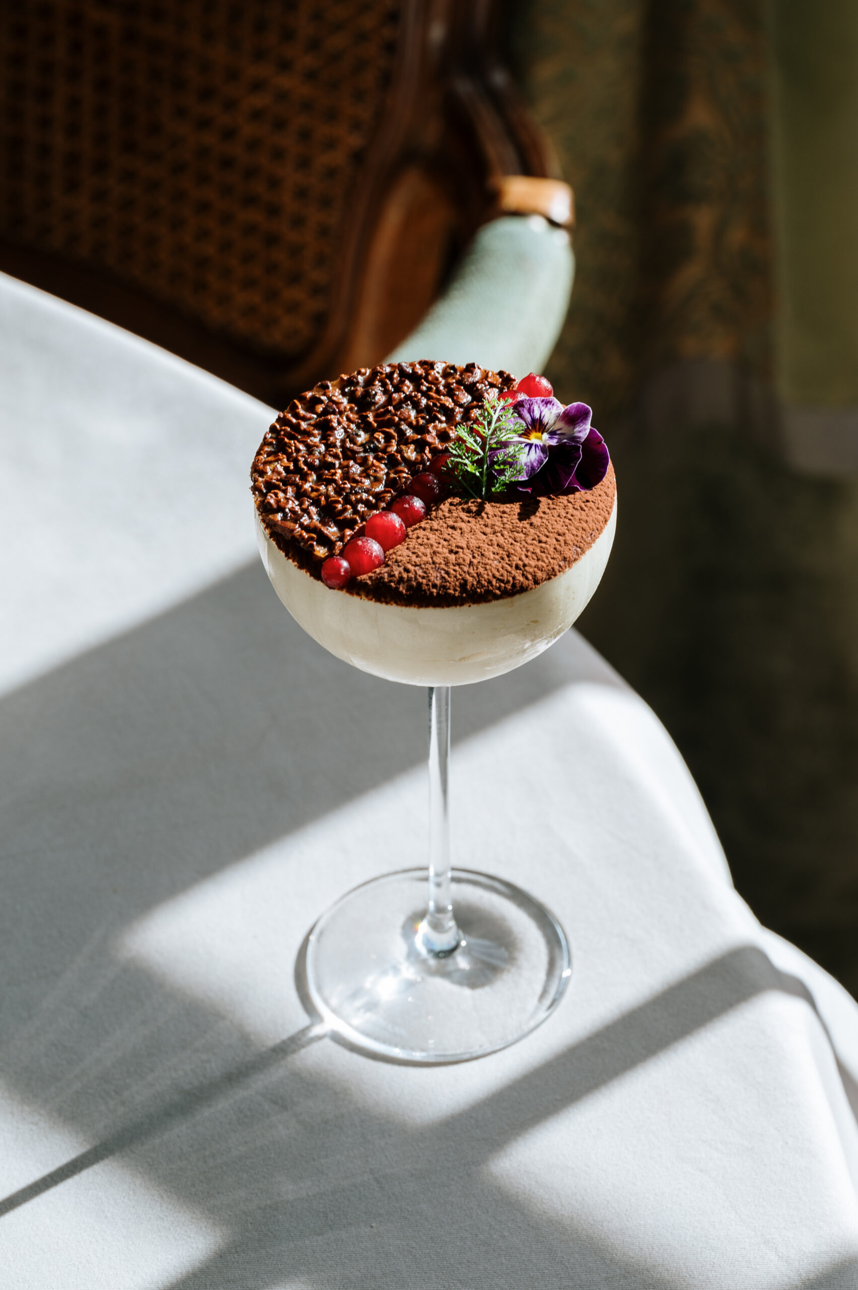 Le Tiramisu du Chef Massimiliano Sena, Tuile Croquante et Crumble au Café