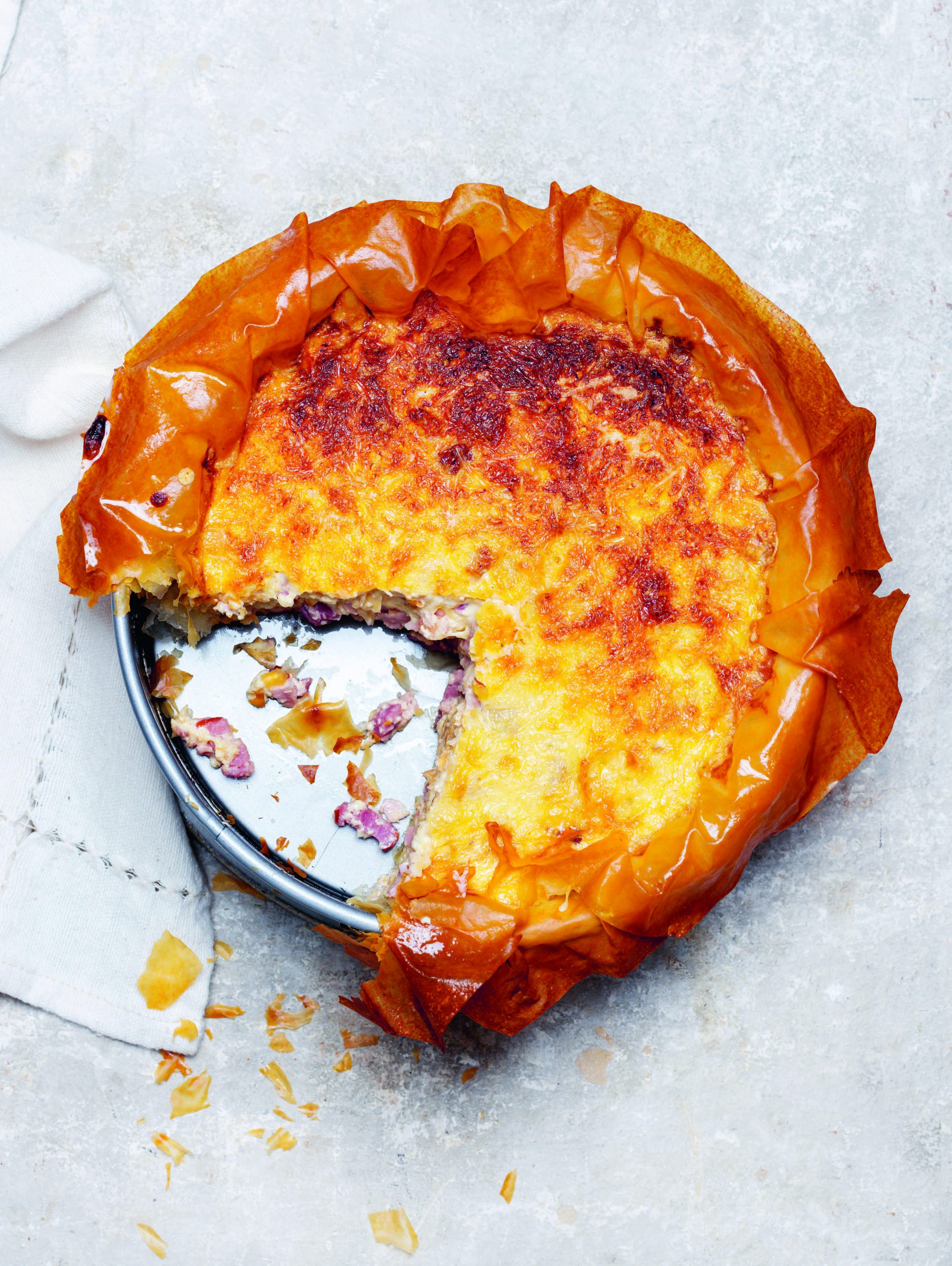 Quiche Lorraine en pâte filo